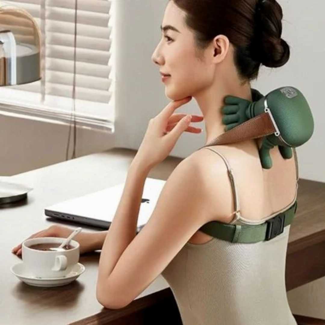 Hand-shaped,trapezius,massager